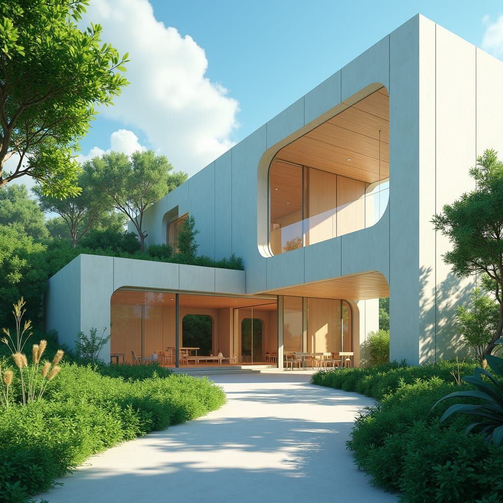 Futuristic Eco-Panel Building Material in Anime Style