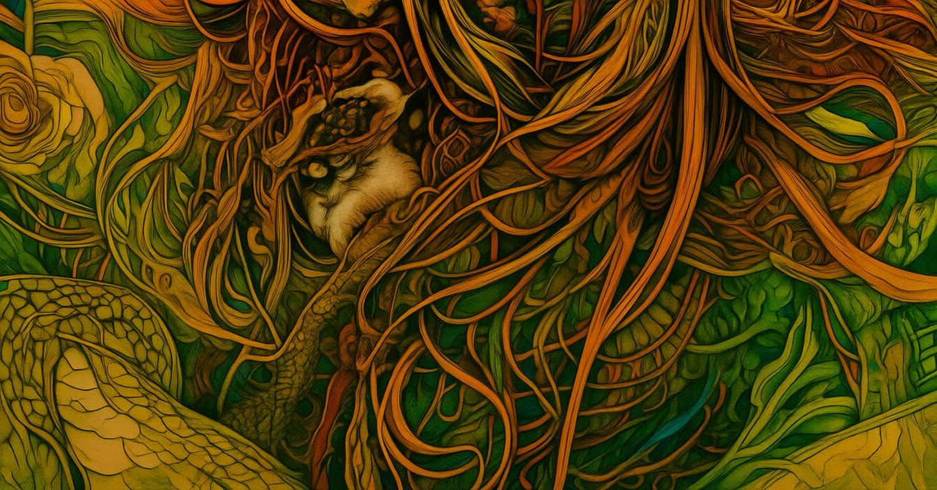 Back-to-Back Fusion in Muted Iridescent Ink