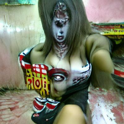 Scary Girl Generated by AI