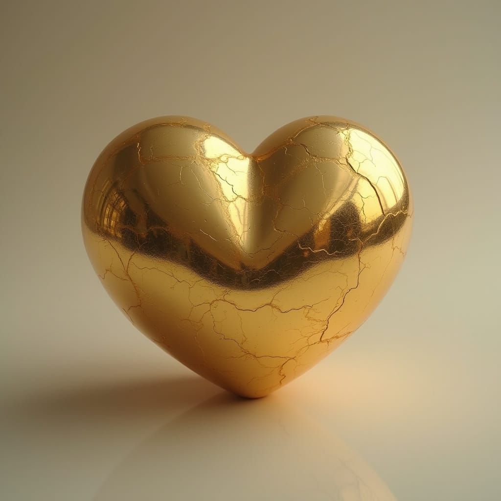 A Golden Heart is a Good Heart in a Photorealistic Portrait