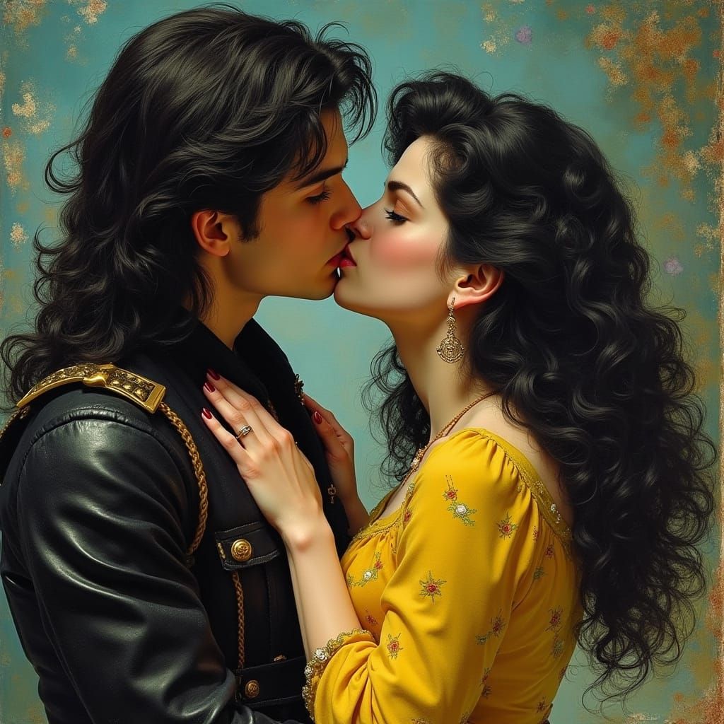 Hedy Lamarr Portrait in Art Nouveau Style