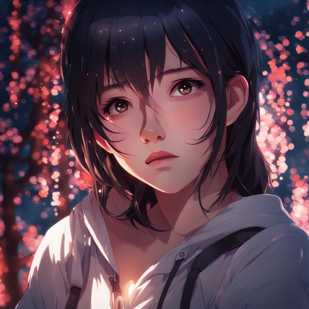 Anime Style Digital Painting with Exquisite Lighting