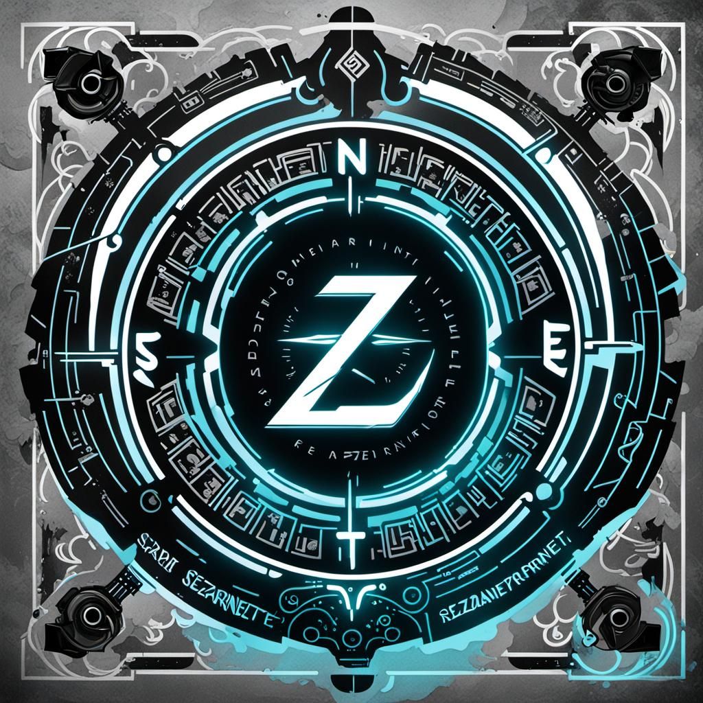 Cyberpunk Logo for "SeZARNET" Advertising