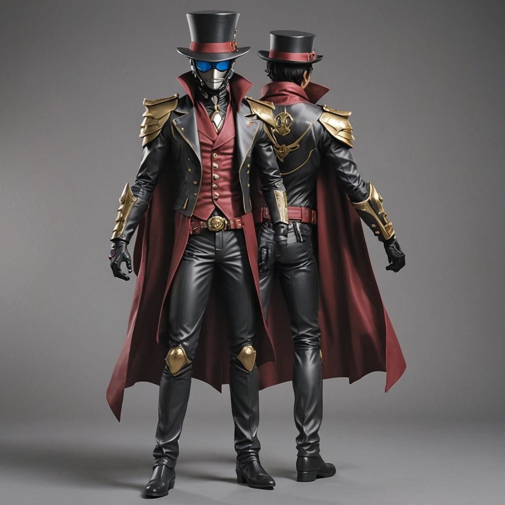 Kamen Rider as Arsene Lupin in Tokusatsu Style