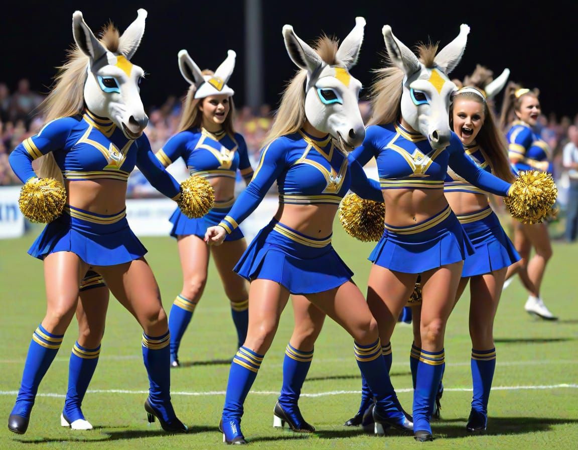 Photoelectric Living Mutant Cheerleading Donkeymorphs