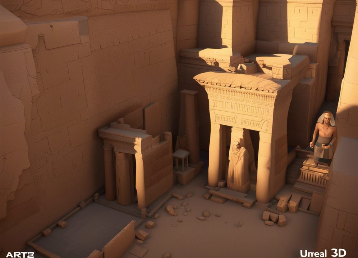 Outside View of Excavation in 3D game