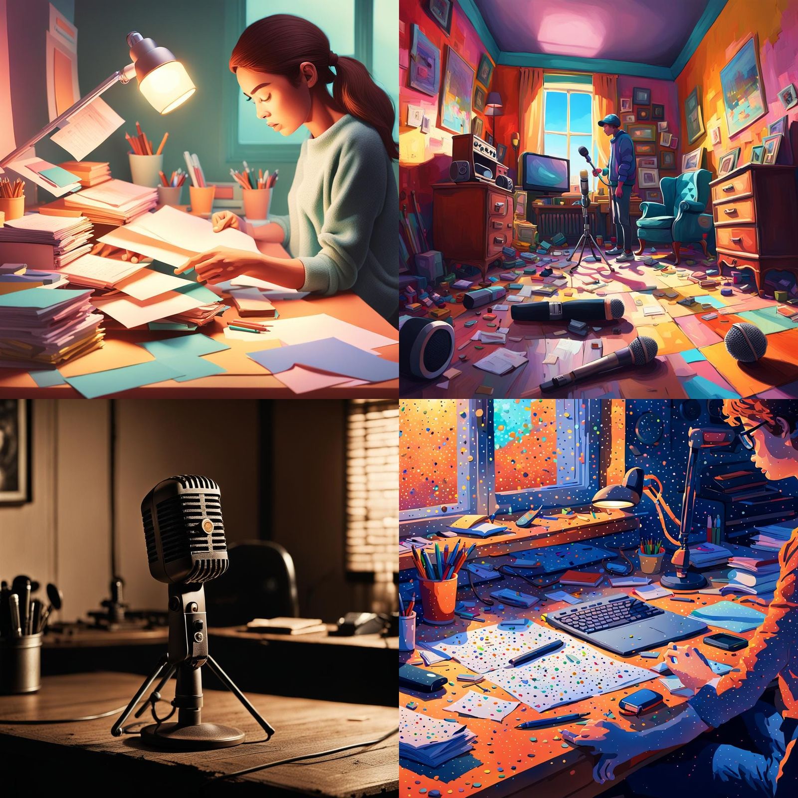 A Person Searching for a Missing Microphone in a Minimalist...