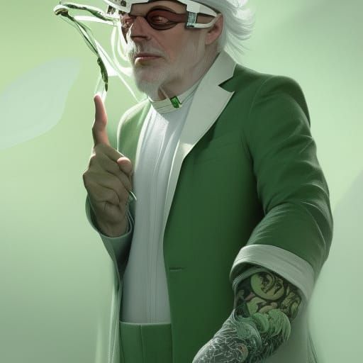 Argentine Man Portrait with Visor in Art Nouveau Style