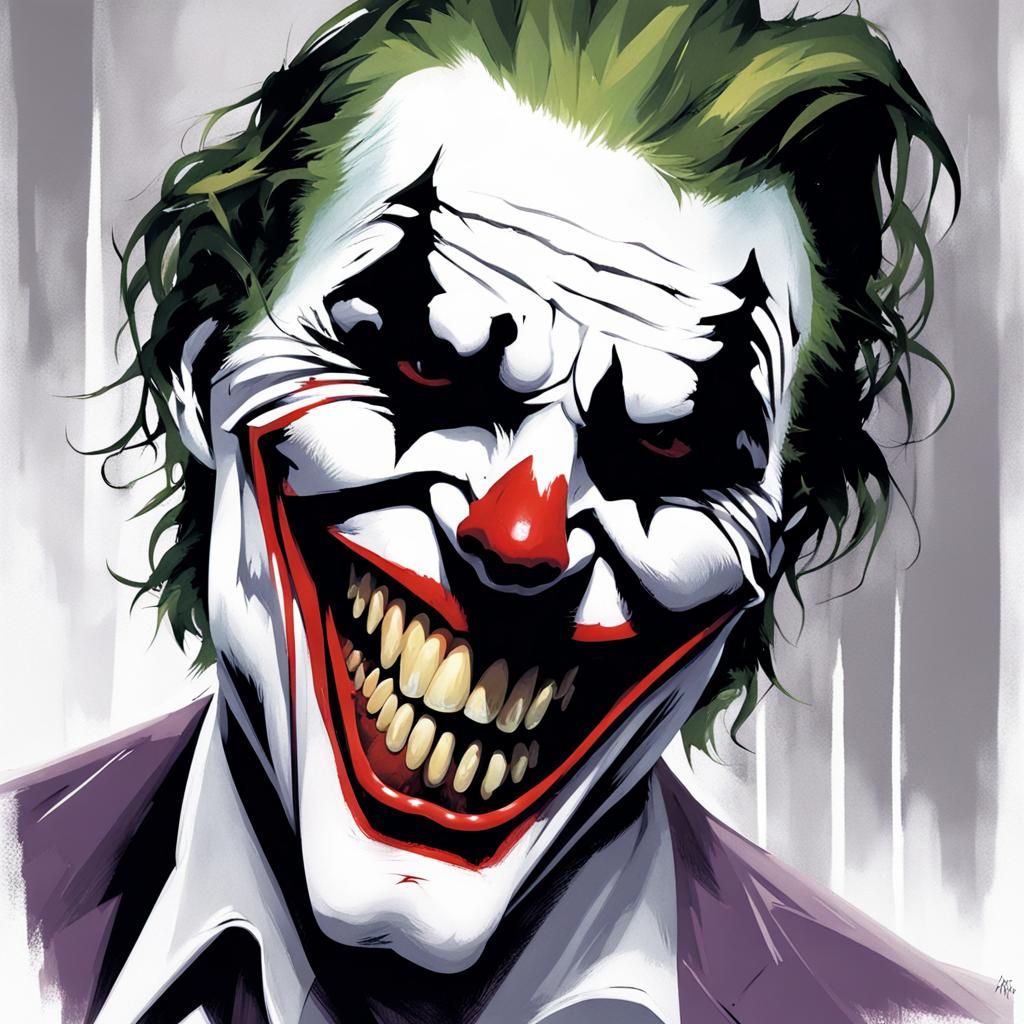 Sinister Joker with Sharp Teeth