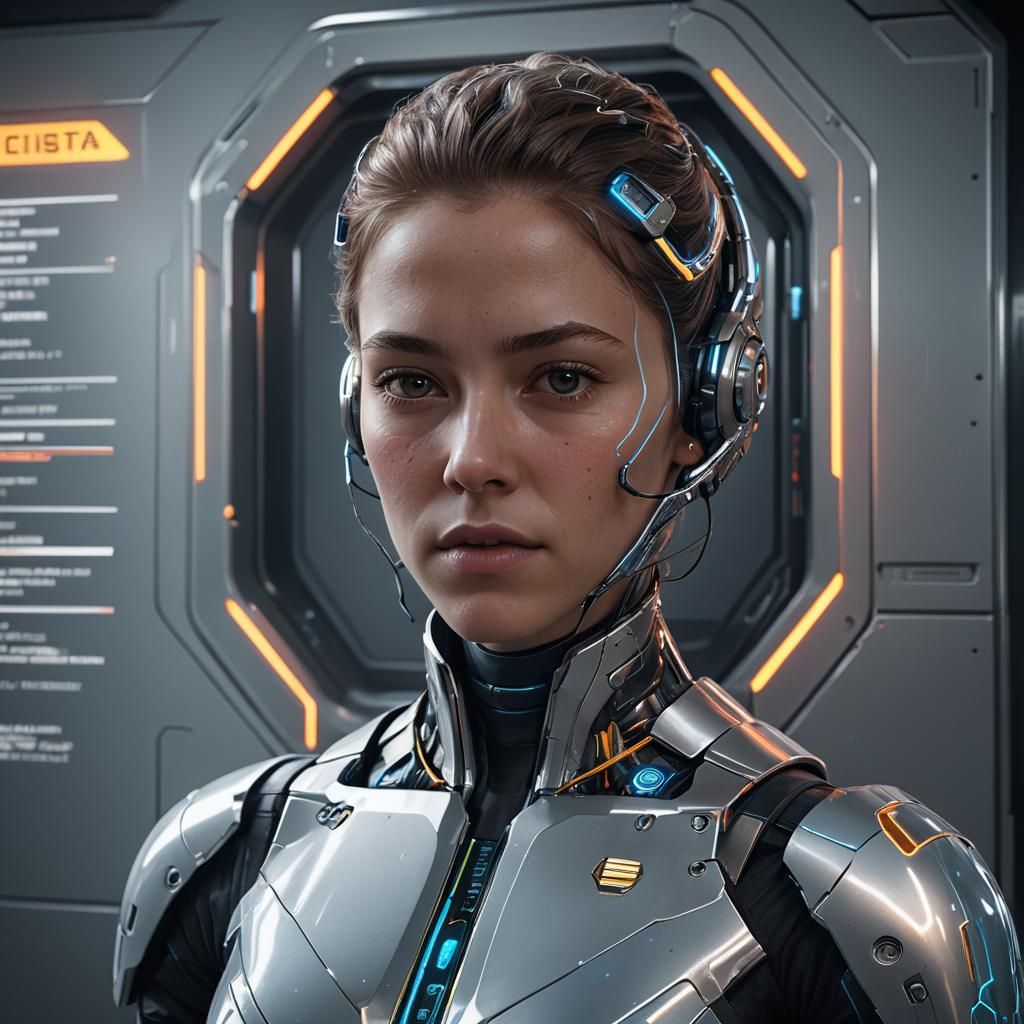 Futuristic Birth Certificate Generator Concept Art