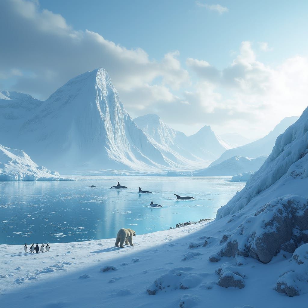 Breathtaking Arctic Landscape in Cinematic Style