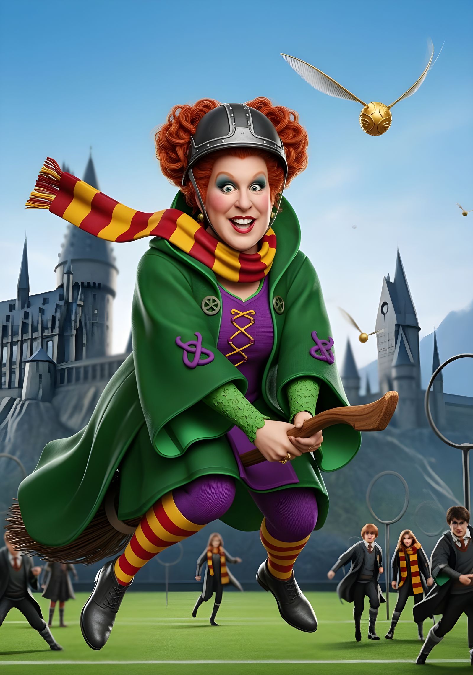 Winifred Sanderson Joins Hogwarts Quidditch Team