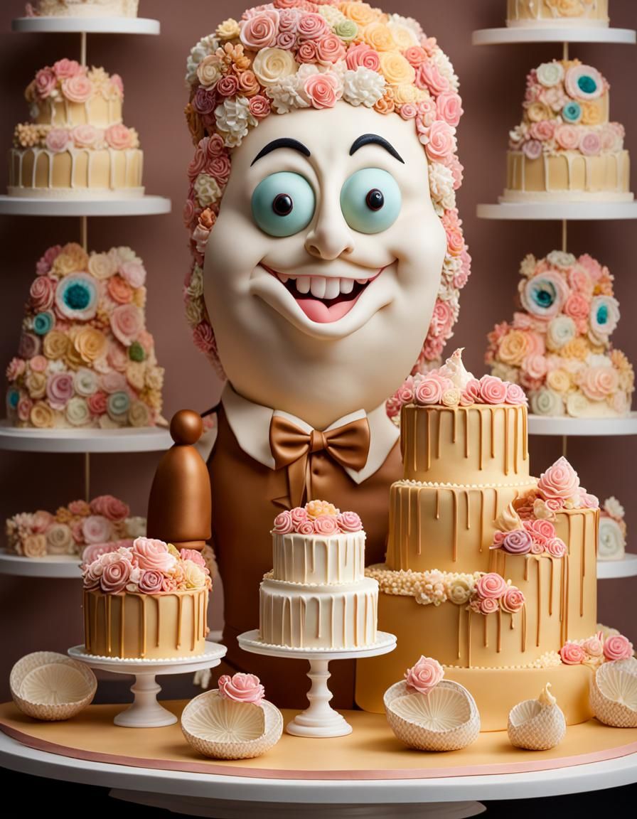 Elaborate Cake Sculpture in Advertising Photoshoot