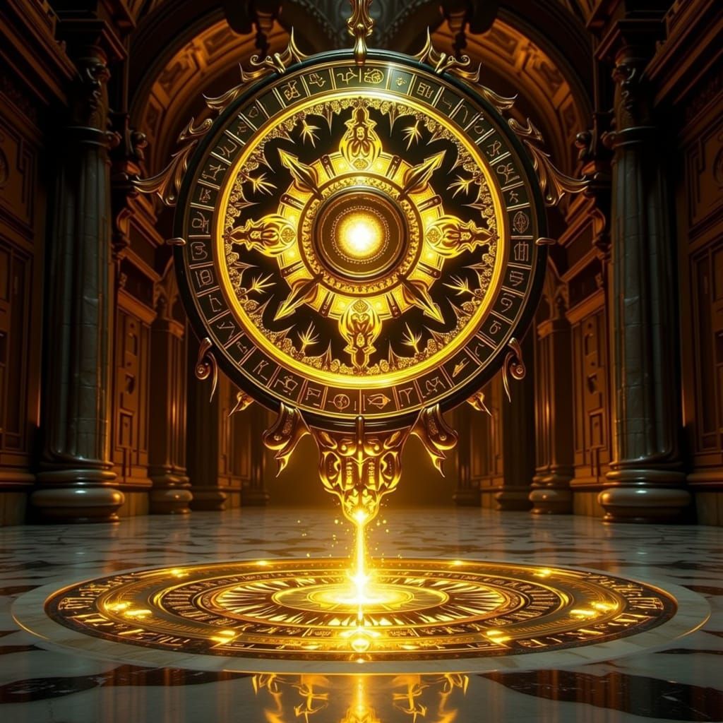 Sentient Roomba of Arcane Power in Dark Fantasy Style