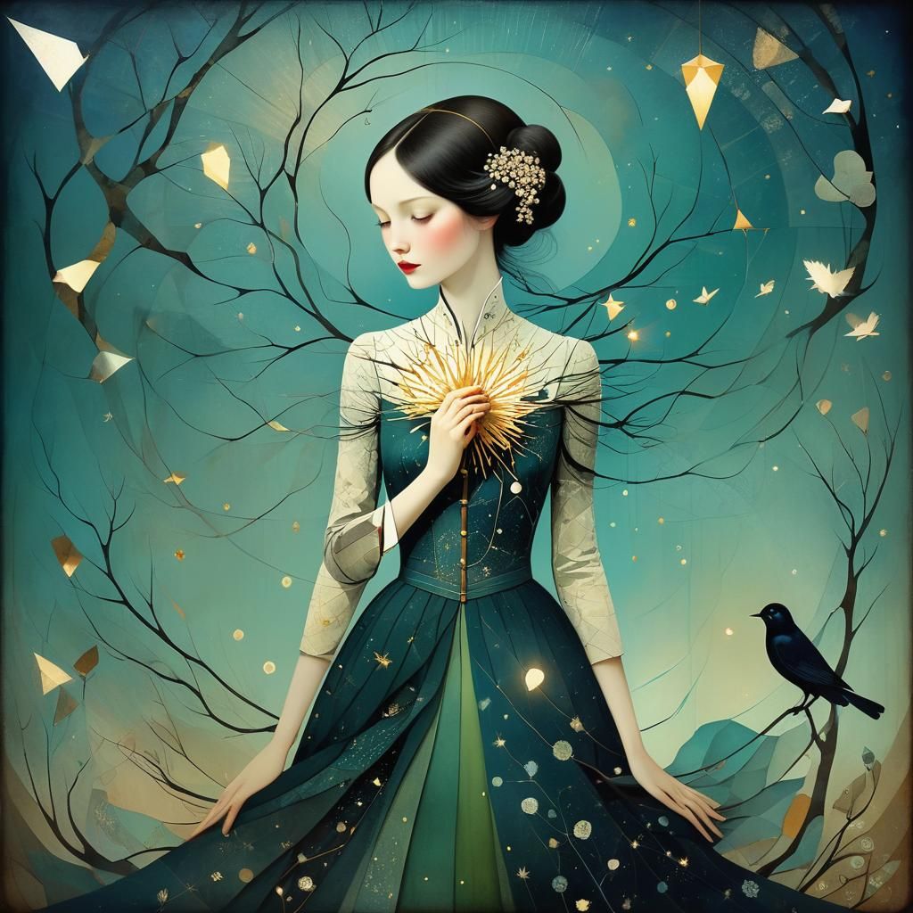 Light Through Cracks: Surreal Digital Art