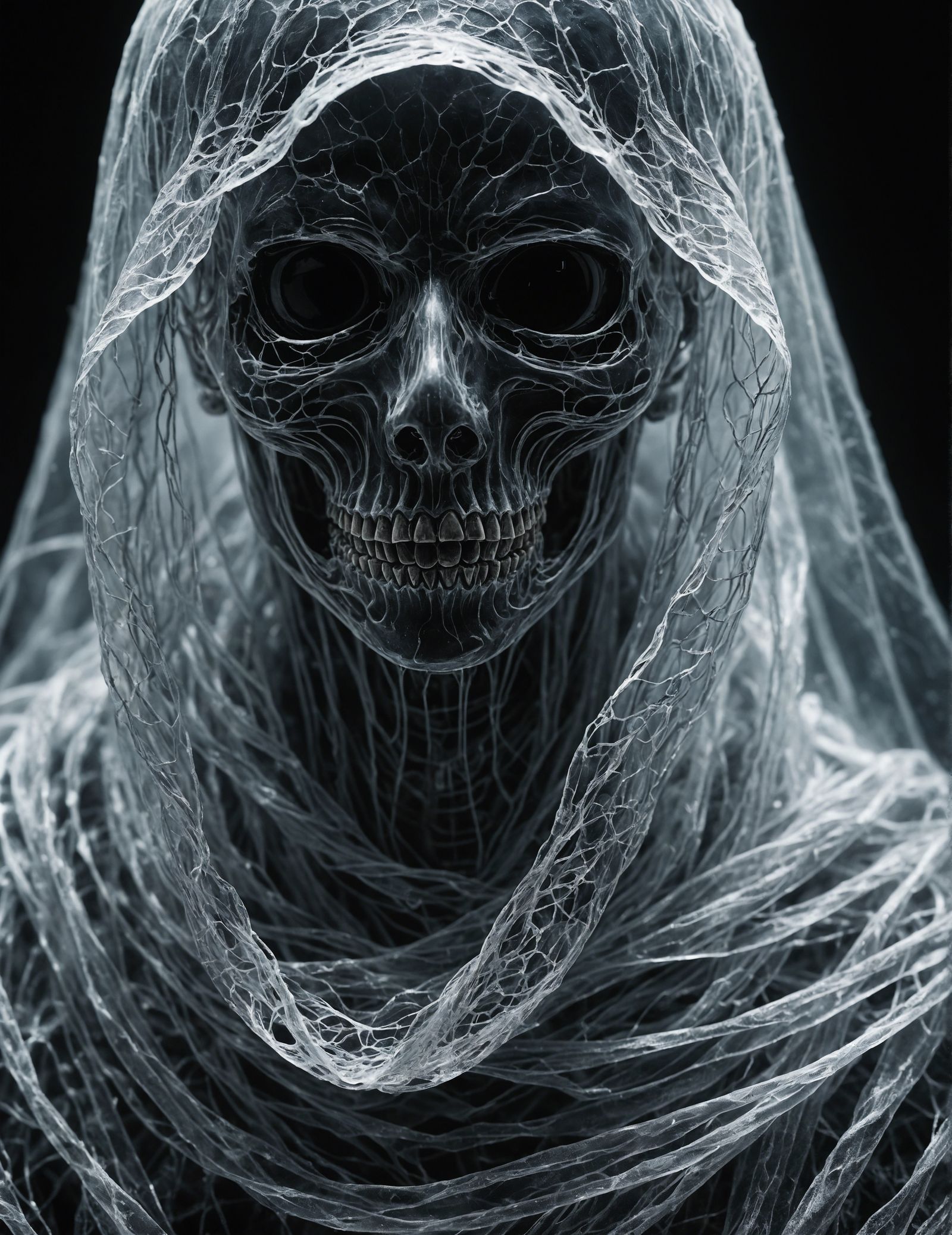 Horrific Transparent Ghost with Twisted Soul