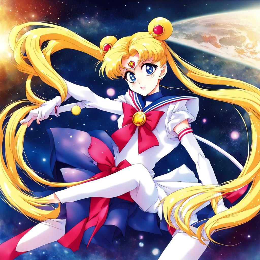 Sailor Moon Anime Key Visual Art