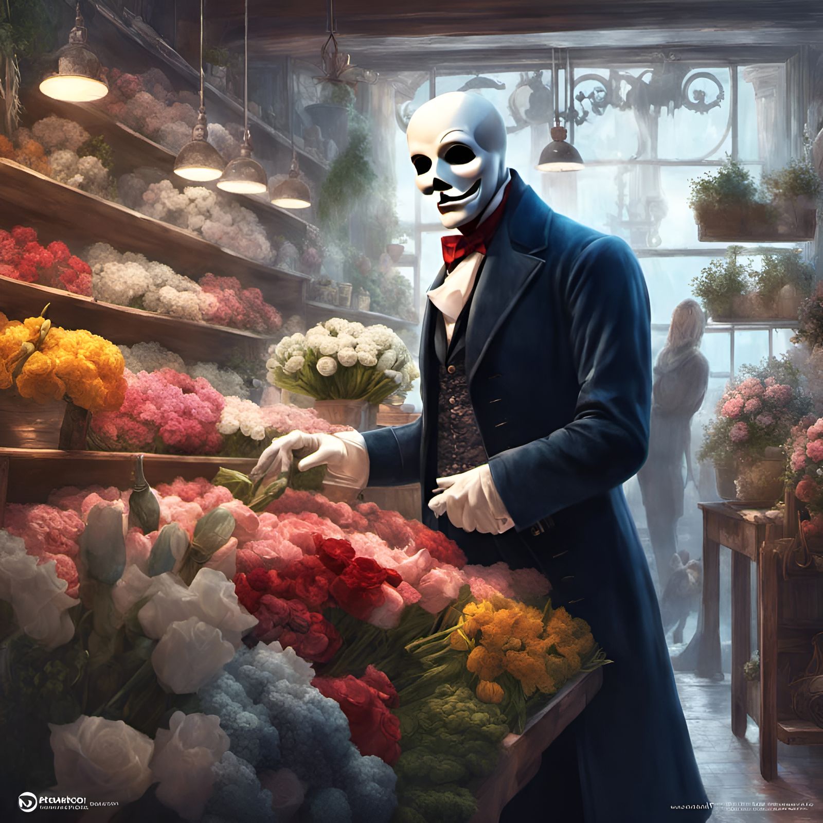 Phantom of the Opera's Flower Shop Portrait