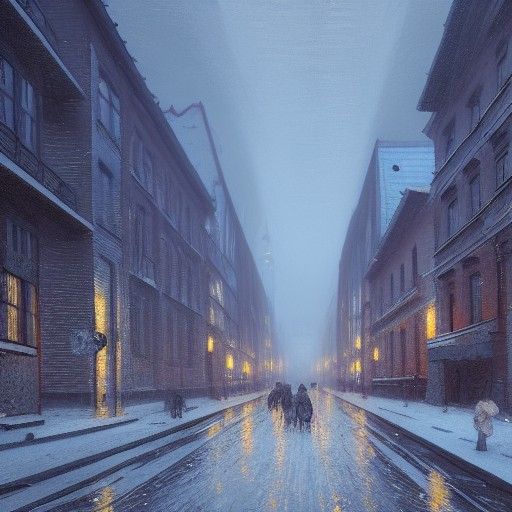 Winter in Berlin: 8K Hyperdetailed Concept Art