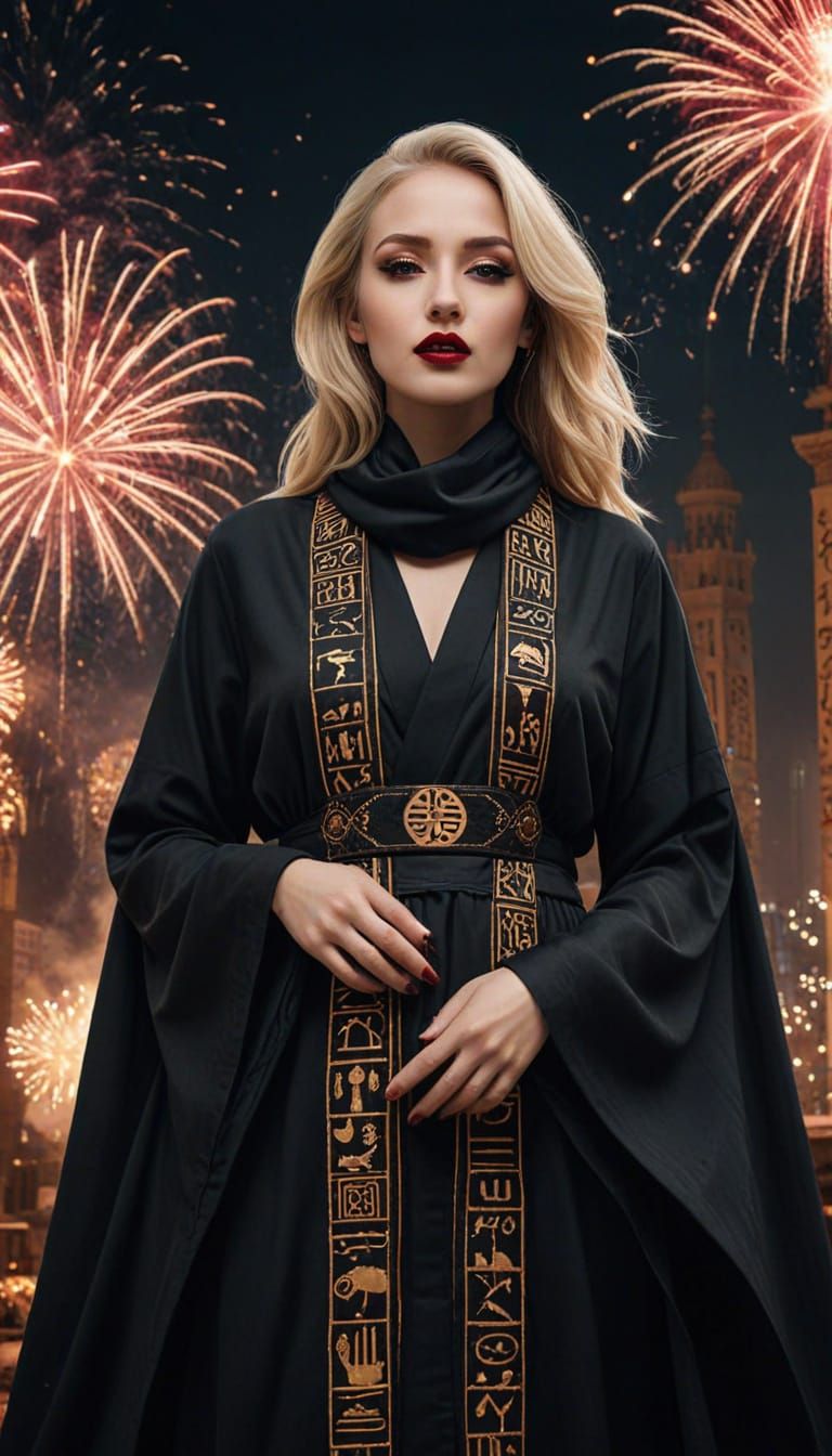Beautiful Blond Abaya