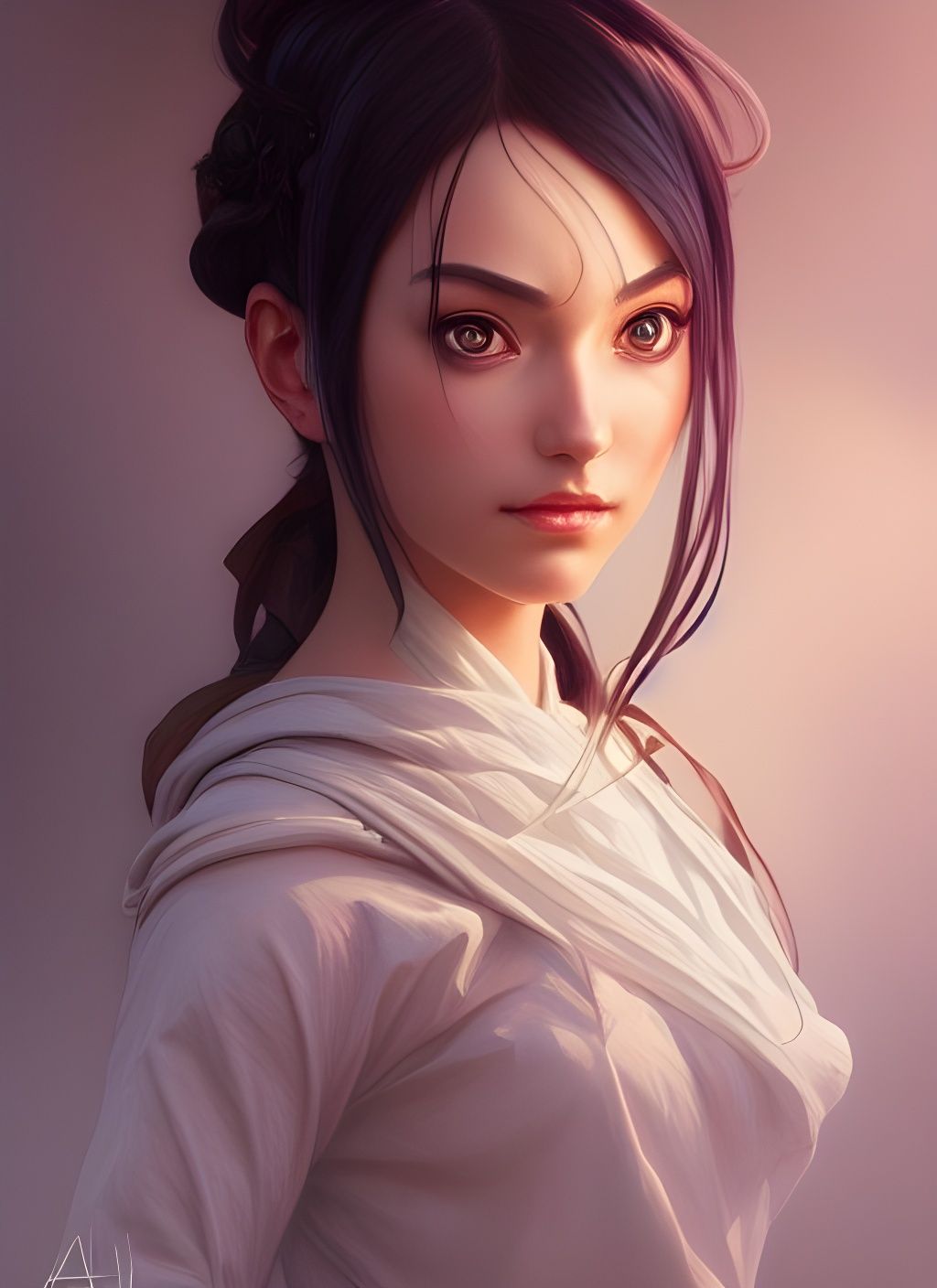 Detailed Portrait of Tenten in Fantasy Style
