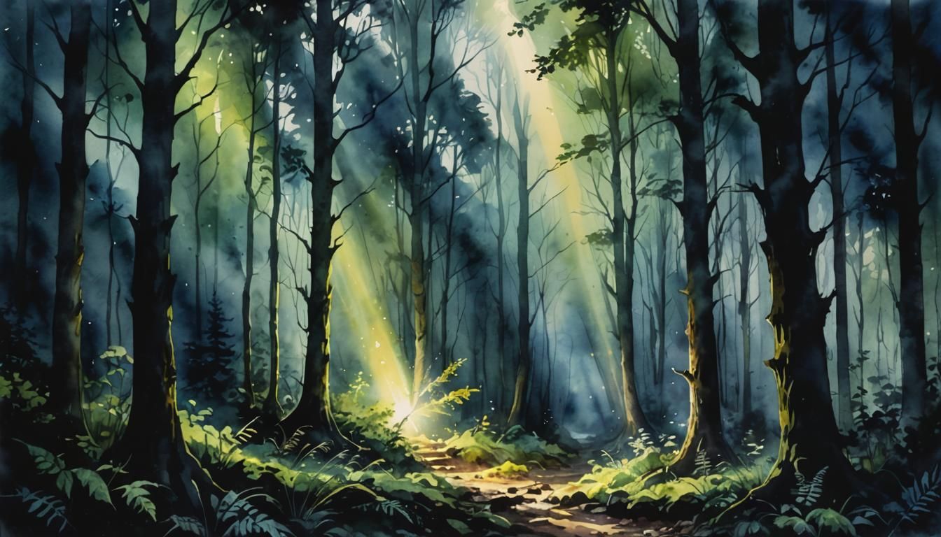 Enchanted Light Radiates from the Shadows