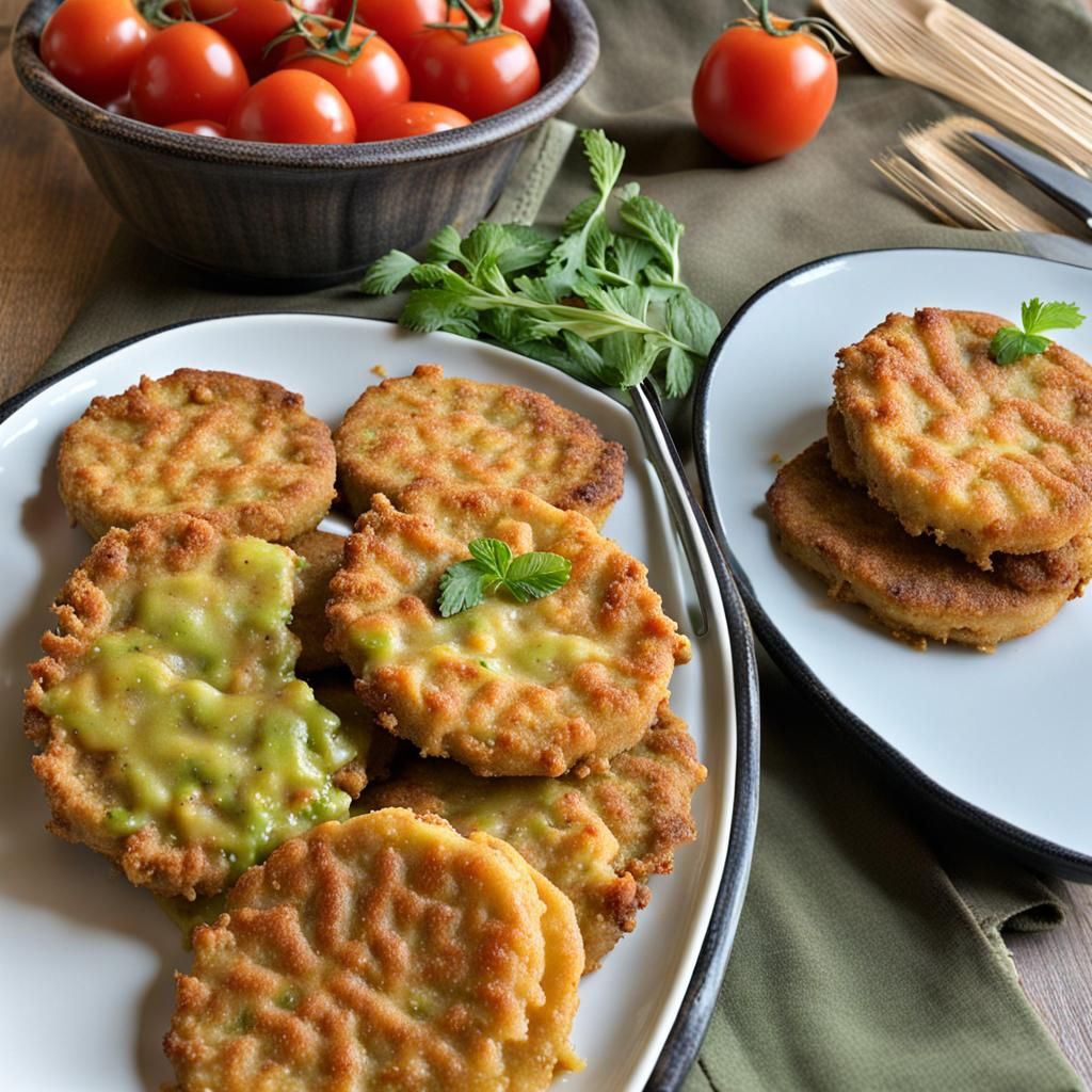 AI Image of Fried Green Tomatoes