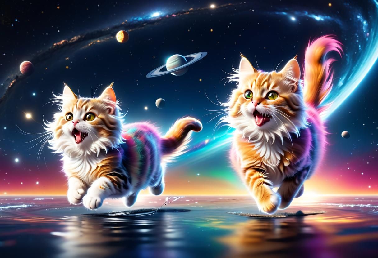 Parallel Universe Skies with Galactic Cat