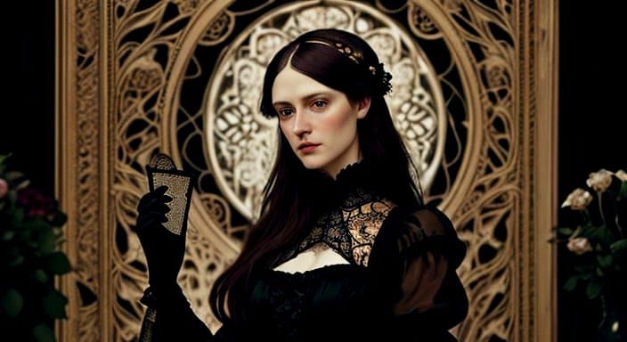 A Moody Victorian Woman in Artistic Photography Style