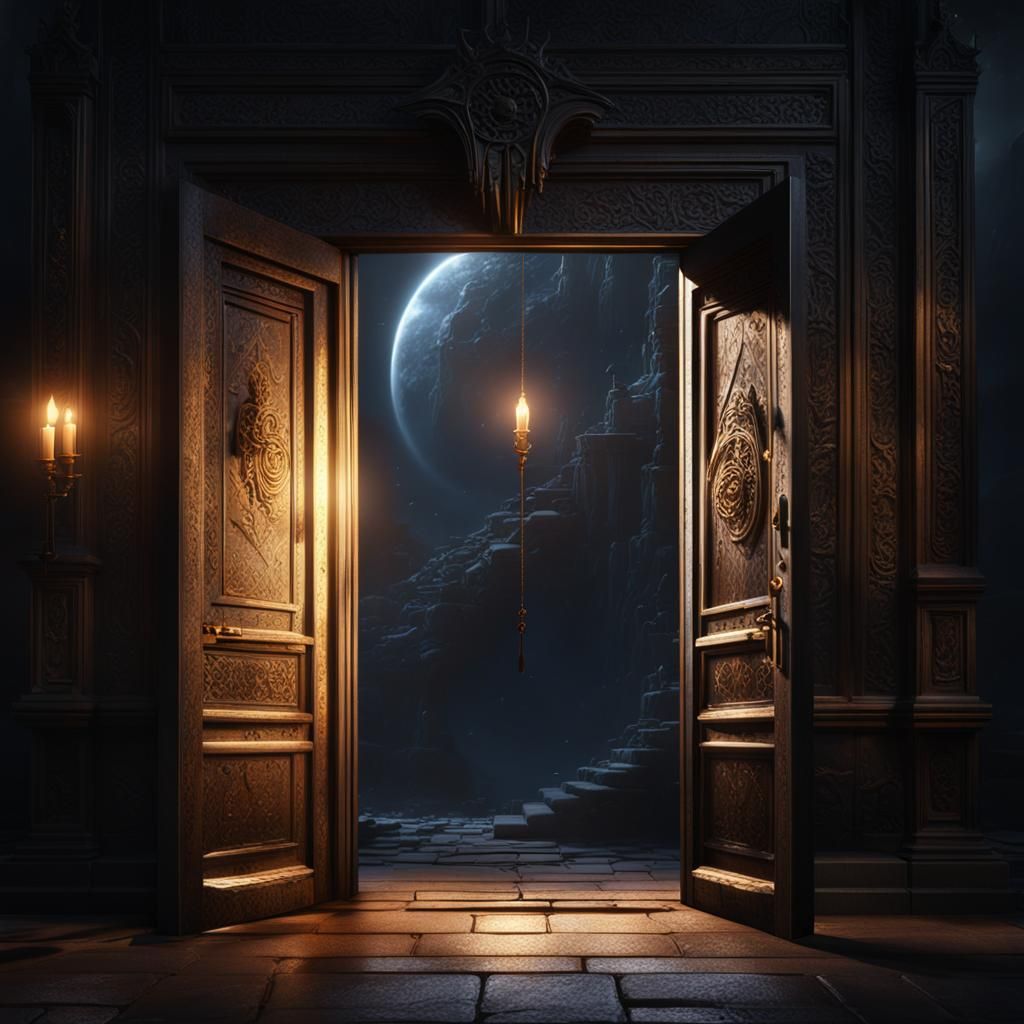 Portal to an Alternate Universe in Matte Painting Style