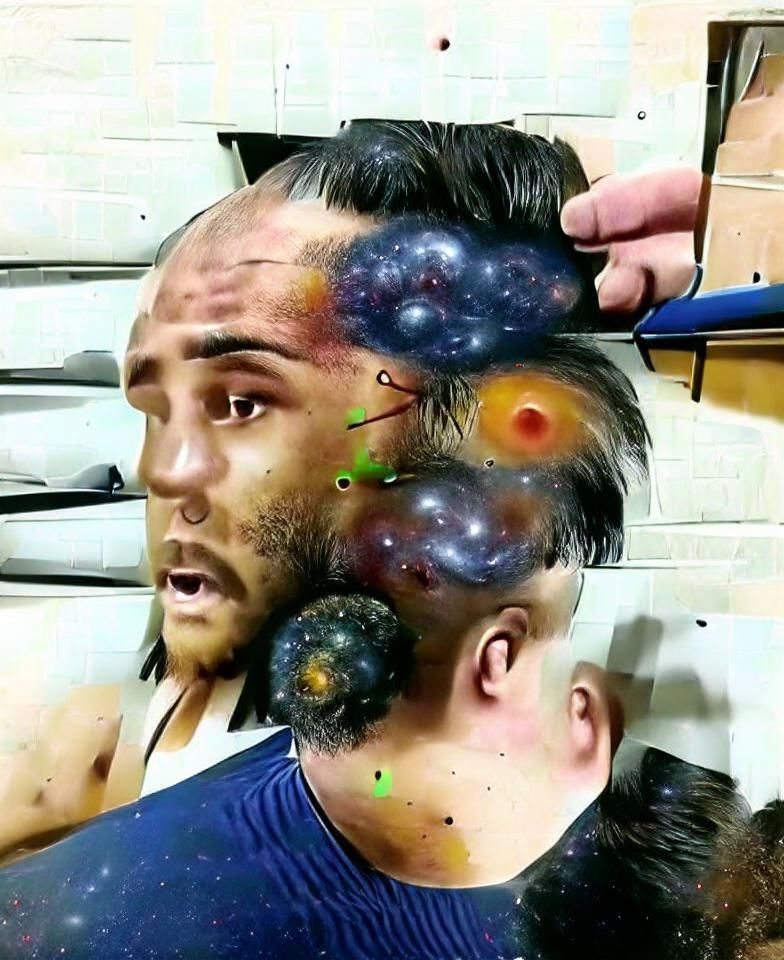 Cosmic Mind: A Galaxy Within a Head