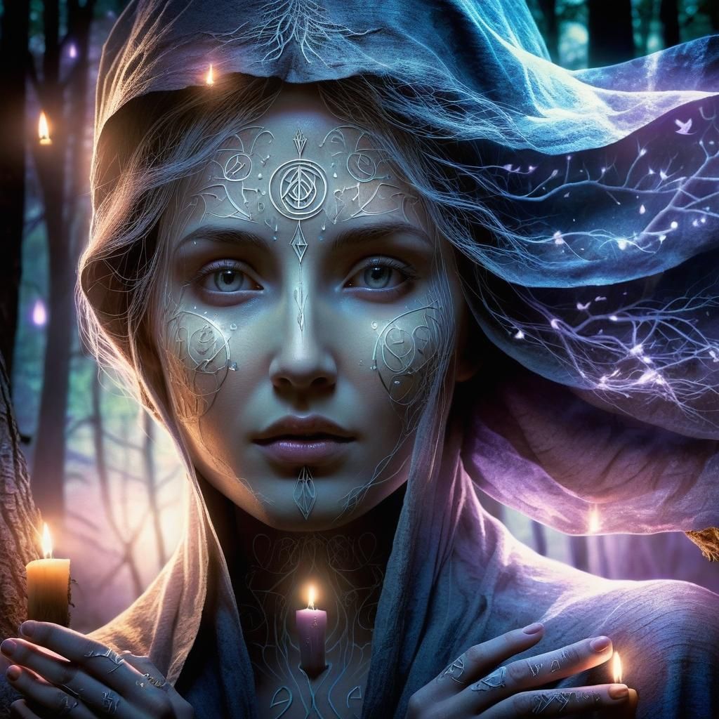 Moonlit Enchantment: Whisper of the Forest Mage