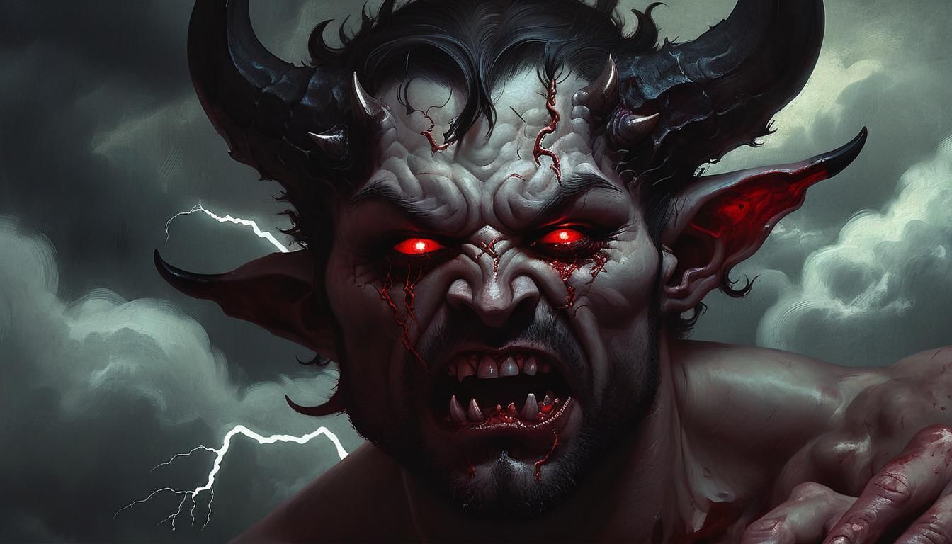 "I Monster, I (Handsome:1.5) devil." Grotesque  horrendous O...