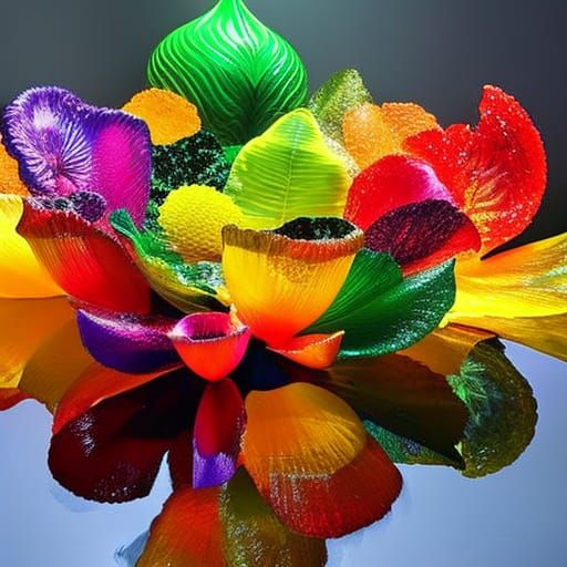 Hyperrealistic Woman with Reflective Lighting