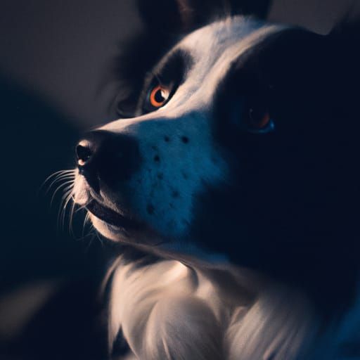 Border Collie with Cinematic Lighting