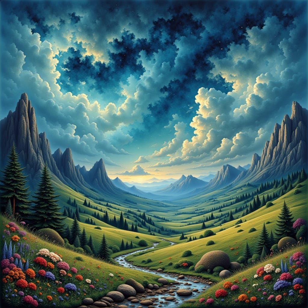 Portrait-Style Landscape Image