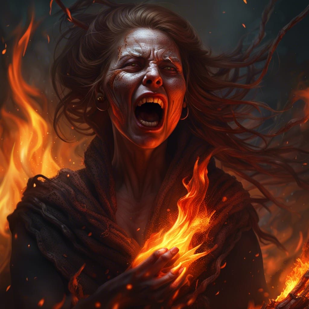 Witch Burning: Dark Fantasy Concept Art