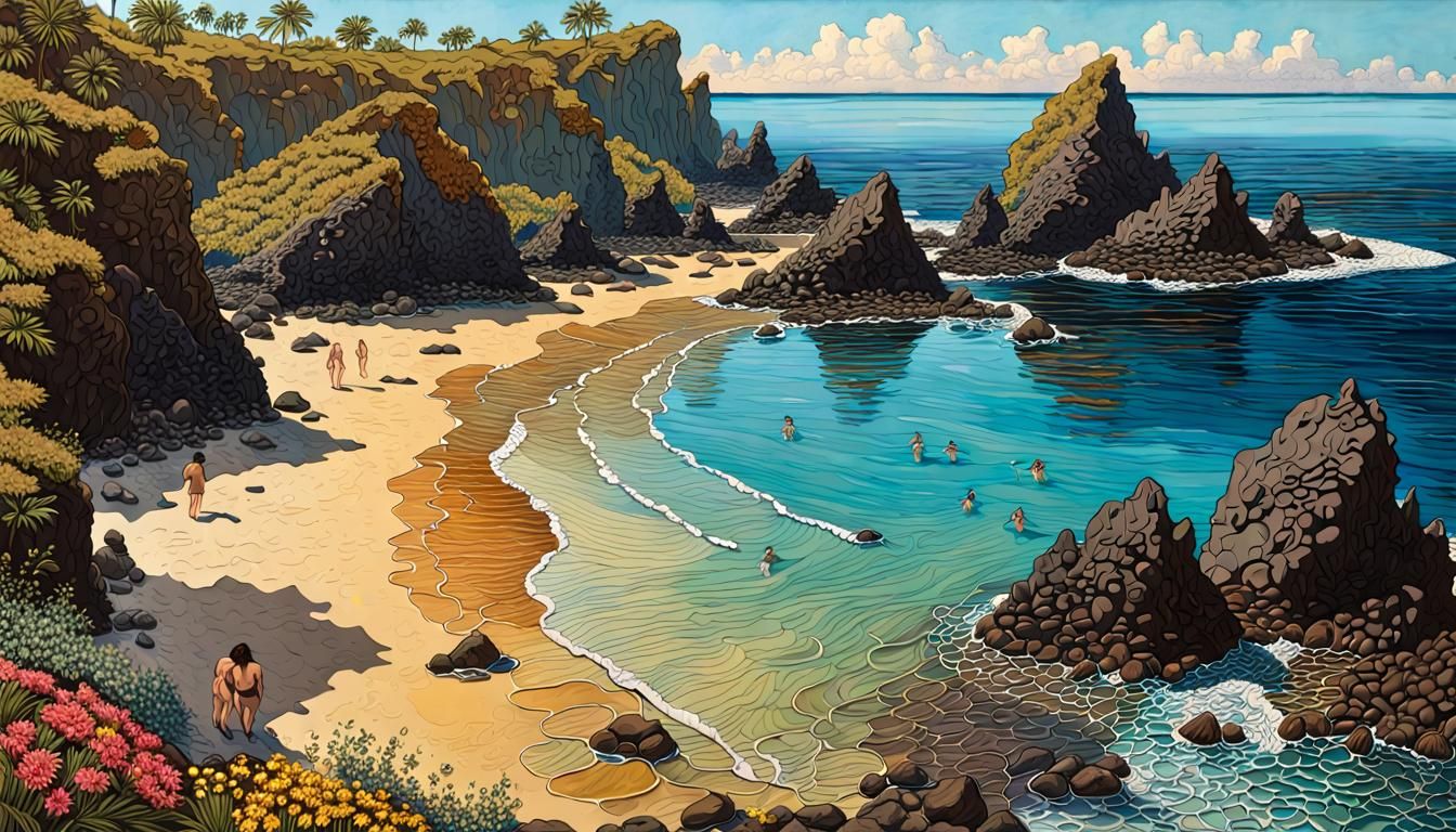 Small naturist beach