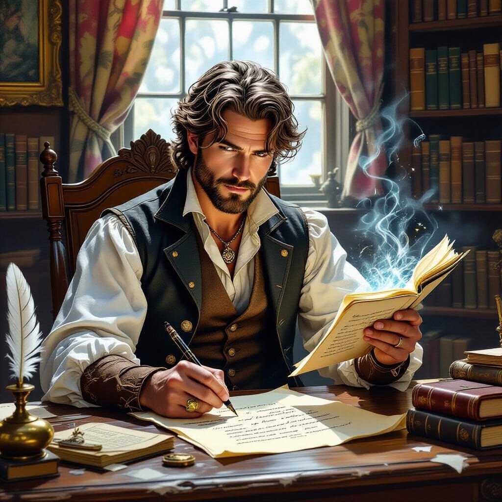 Writer Uses Ink Magic, Whimsical Art Style