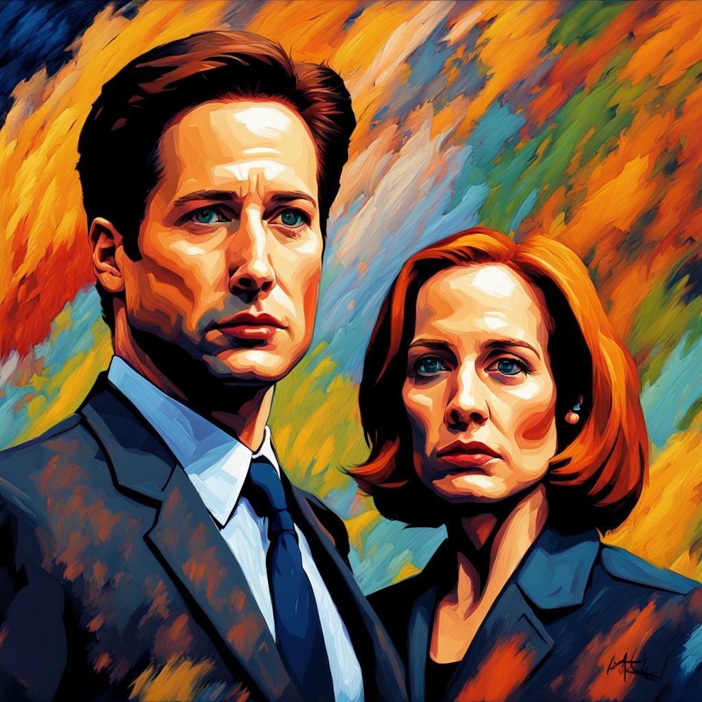 Pop Art Portrait in Expressionist Style