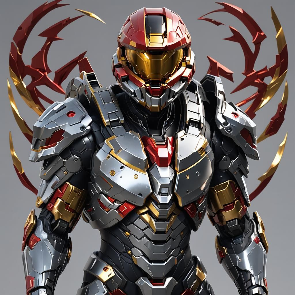 Halo Spartan Diamond: 3D Anime Art