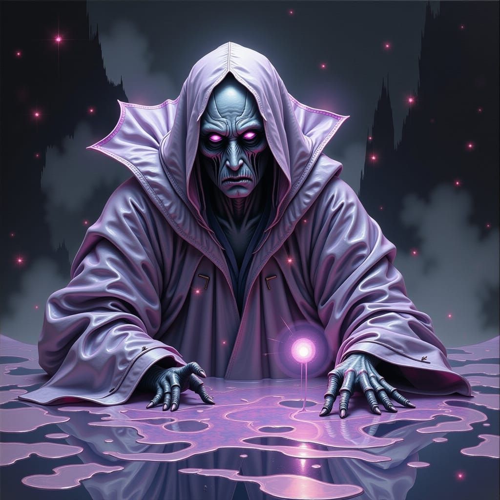 Ethereal Ghoul in Molten Starlight: Surreal Horror