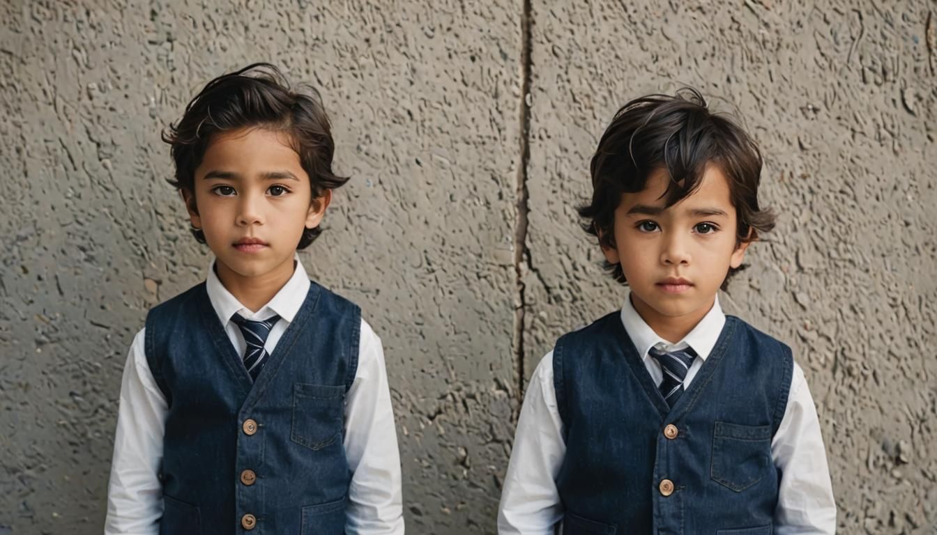 AI Generated Image of Male Twins