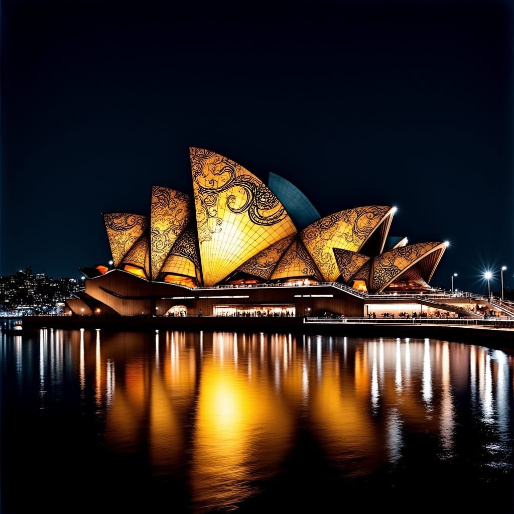 Sydney Opera House ala Klimnt