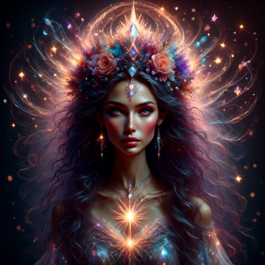 Ethereal Good Witch Casting a Spell