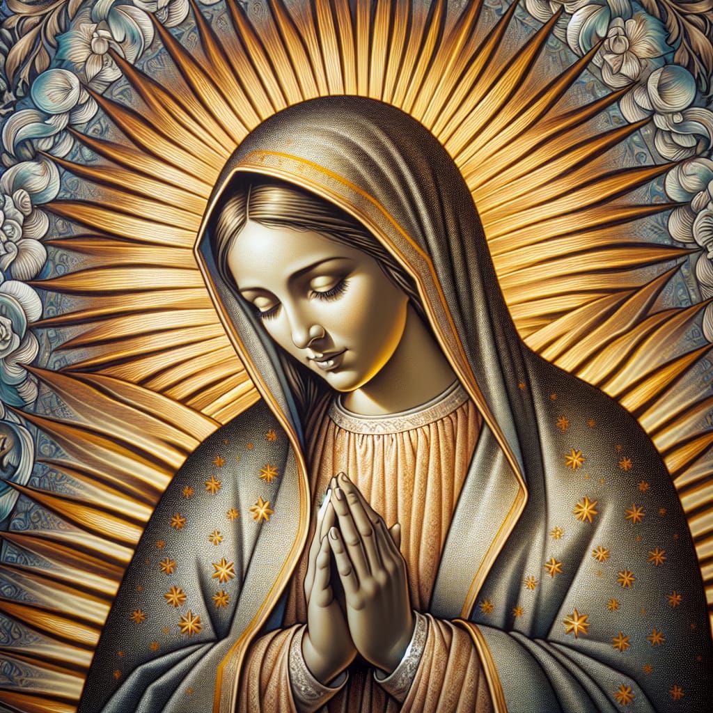 Holy Mary of Guadalupe in Radiant Light