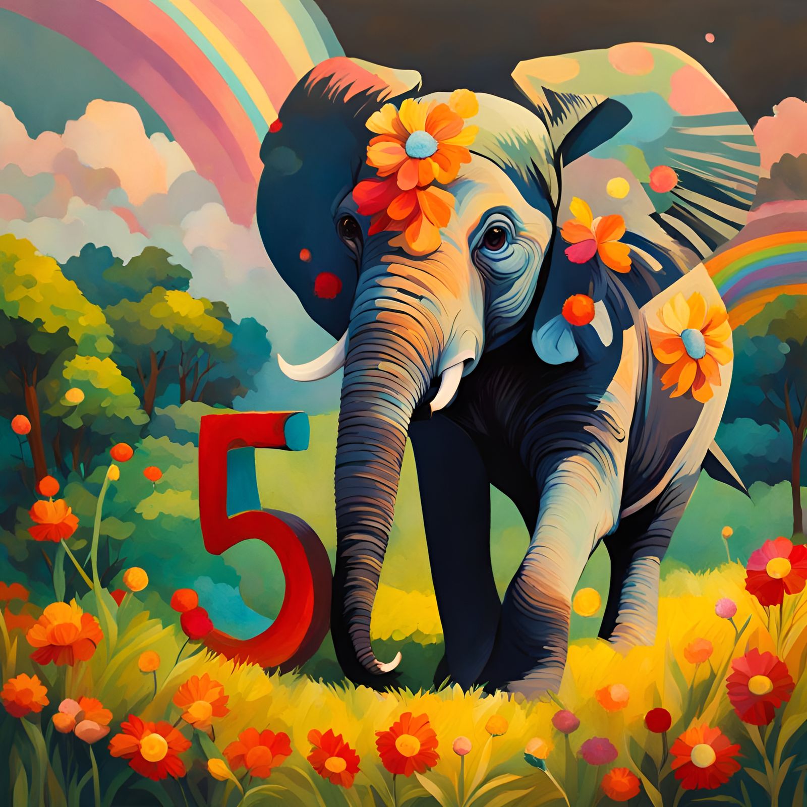 Number Five Elephant