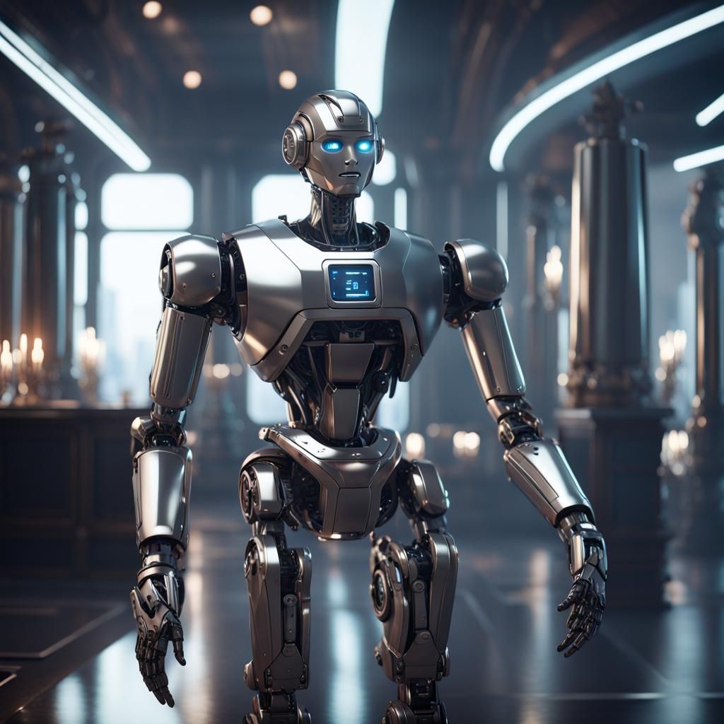 a scenario in which a human-like butler robot acts as a personal assistant, scheduling appointments and managing tasks