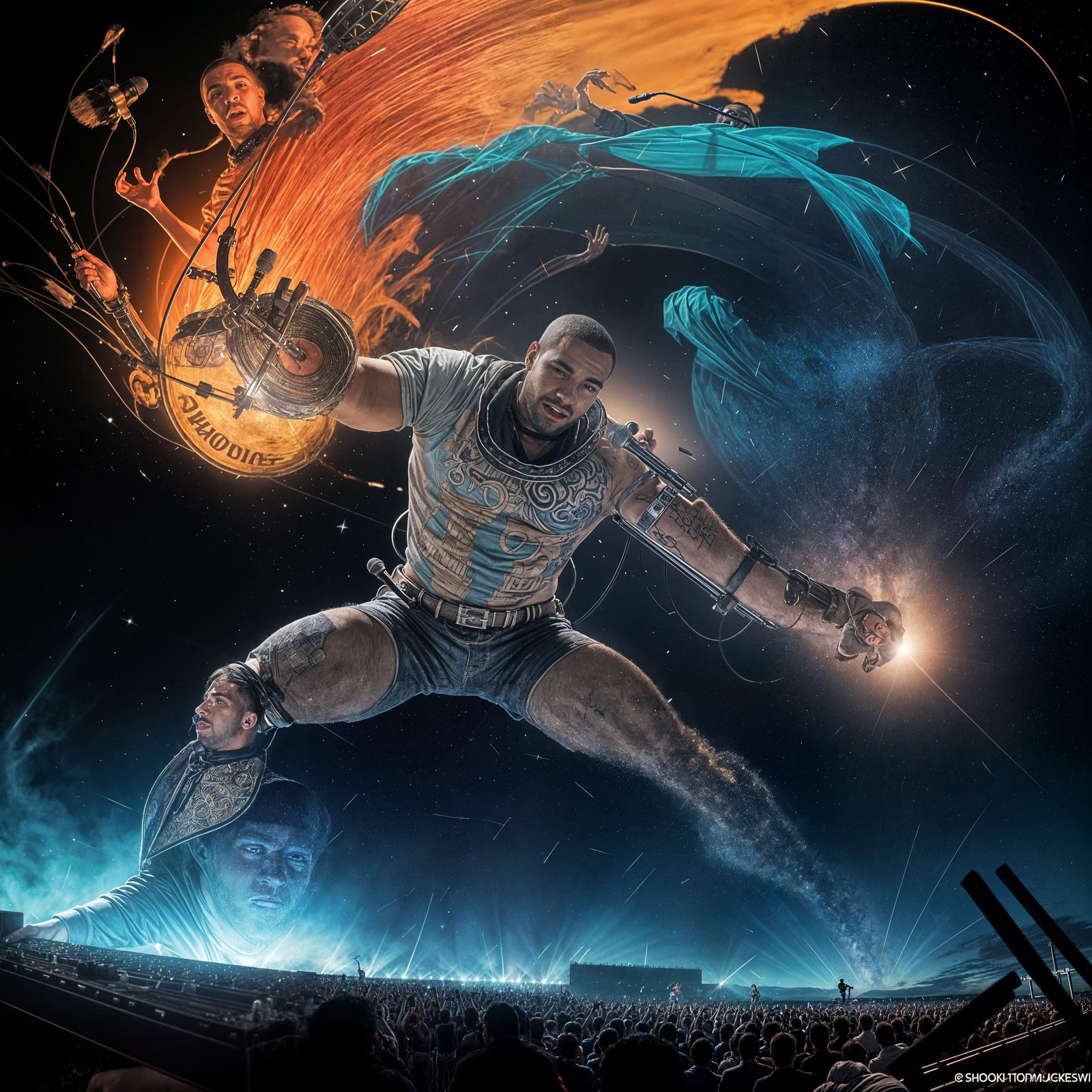 Alien Drummer Rocks Out at Epic Music Festival