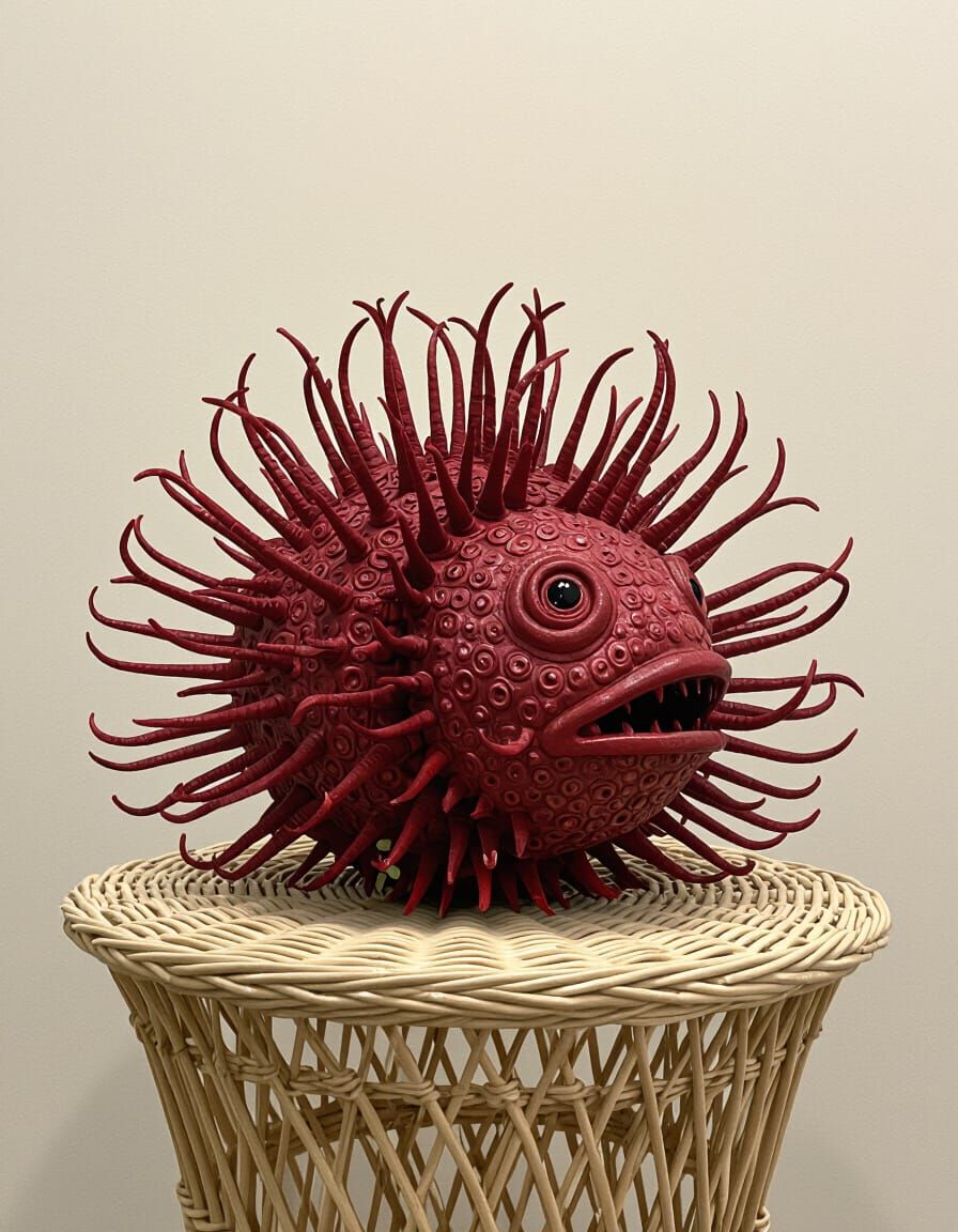 Hydnora Sculptural Assemblage Decorative Brimstone, Hellcore...